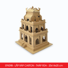  EFK09B - Mô hình lắp ráp bằng carton - Tháp Rùa - 20x14x25 cm 