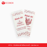  EFT1C - Combo 100 túi bánh mì trắng có in - 24x10x4 cm 