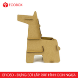  EFK03D - Đựng bút lắp ráp hình con ngựa bằng giấy carton 