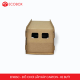  EFK06C - Xe bus lắp ráp bằng carton - 20x8x9 cm 
