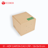  E1 - 12x12x10 cm - Combo 20 thùng hộp carton cao cấp 