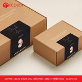  EDTV02 - Combo 50 decal Thank You chữ nhật - Đen - In nhiều màu - 10.5x7.5 cm 