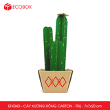  EFK04D - Cây xương rồng carton - Trụ - 7x7x18.5 cm 