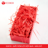  EGR1R - Giấy rơm lót hộp quà - Màu đỏ - [50g/ túi] 