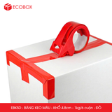  EBK5D - Băng keo màu - Đỏ - Khổ 4.8cm - 6 cuộn/ 1kg/ cây 