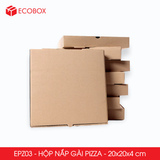  EPZ03 - Hộp nắp gài pizza - 20x20x4 cm 