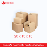  EXK3 - 20x15x15 cm - Combo 20 Hộp Giấy Carton 