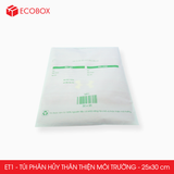  ET1 - 30x25 cm - Combo 50 túi nilon giao hàng - Túi phân hủy thân thiện môi trường 