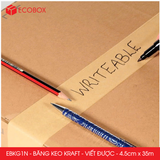  EBKG1N - Băng keo giấy Kraft - Mặt nhám viết được - 4.5cm x 35m 