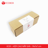  EC01 - 19x7x7 cm - Combo 25 thùng hộp carton - Hộp cao trơn đóng hàng 
