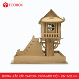  EFK09A - Mô hình lắp ráp bằng carton - Chùa Một Cột - 23x17x23 cm 