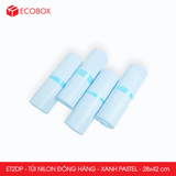  ET2DP - Combo 100 túi nilon đóng hàng - Xanh Pastel - 28x42cm 