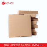  EPZ02 - Hộp nắp gài pizza - 18x18x4 cm 