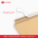  EPB3 - 22x16cm - Combo 20 phong bì giấy carton màu xám 