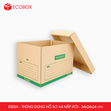  ES03A - 34x24x24 cm - Combo 5 thùng đựng hồ sơ A4 nắp rời 