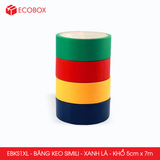  EBKS1XL - Băng keo Simili - Xanh Lá - Khổ 5cm x 7m - 6 cuộn/cây 