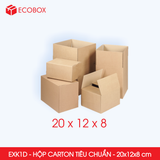  EXK1D - 20x12x8 cm - Combo 20 Hộp Giấy Carton 