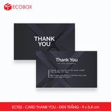  ECT02 - Combo 50 card Thank you - Thiệp cảm ơn - C300 - Đen trắng - 9x5.4 cm 