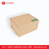  E71 - 25x15x15 cm - Combo 20 thùng hộp carton cao cấp 