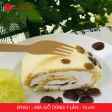  EFNG1 - Combo 100 nĩa gỗ dùng 1 lần - 16 cm 