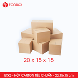  EXK3 - 20x15x15 cm - Combo 20 Hộp Giấy Carton 