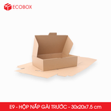  E9 - 30x20x7.5 cm - Combo 25 Hộp Carton Trơn Nắp Gài 