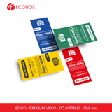  EDV1D - Tem dán quay video - Đỏ in trắng - 10x5 cm 