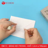  EBK1C - Băng keo trong - Khổ 1.2cm x 100yard 