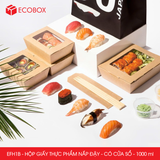  EFH1B - Combo 25 hộp giấy đựng đồ ăn có cửa sổ - 18x12x5 cm 