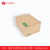  E12 - 15x10x10 cm - Thùng hộp carton cao cấp 