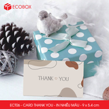  ECT06 - Combo 50 card Thank you - Thiệp cảm ơn - C300 - In nhiều màu - 9x5.4 cm 