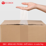  EBK1 - 4.8cmx100yard - Băng keo trong - Băng dính niêm phong đóng hàng 
