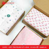  EGPI01 - Combo 50 tấm giấy Pelure gói hàng in họa tiết - 60x40 cm 