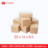  EXK3A - 22x16x8.5 cm - Combo 20 Hộp Giấy Carton 