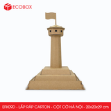  EFK09D - Mô hình lắp ráp bằng carton - Cột Cờ Hà Nội - 20x20x29 cm 