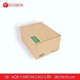 E8 - 28x19x10 cm - Combo 20 thùng hộp carton cao cấp 