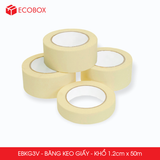  EBKG3V - Băng keo giấy khổ 1.2cm x 50m 