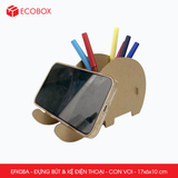  EFK08A - Đựng bút & kệ điện thoại - Con voi - 17x6x10 cm 