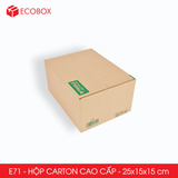  E71 - 25x15x15 cm - Combo 20 thùng hộp carton cao cấp 