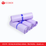  ET21TP - Túi nilon đóng hàng - Tím Pastel - 32x45cm 