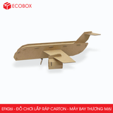  EFK06I - Máy bay thương mại lắp ráp bằng carton - 31x24x10 cm 