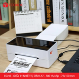  EGN2 - Giấy in nhiệt tự dính A7 - 500 tờ/ xấp - 75x100 mm 