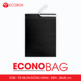  ET2B - Combo 100 túi nilon niêm phong giao hàng - Đen  - 42x28 cm 