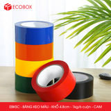  EBK5C - Băng keo màu - Cam - Khổ 4.8cm - 6 cuộn/ 1kg/ cây 