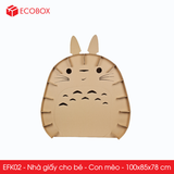  EFK02 - Nhà Giấy Carton Lắp Ghép Cho Bé - Hình Con Mèo 