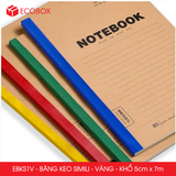  EBKS1V - Băng keo Simili - Vàng - Khổ 5cm x 7m - 6 cuộn/cây 