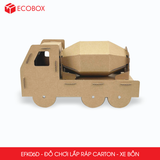  EFK06D - Xe bồn lắp ráp bằng carton - 20x8x11 cm 