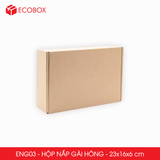  ENG03 - 23x16x6cm - HỘP NẮP GÀI HÔNG 
