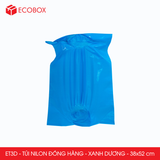  ET3D - Combo 100 túi nilon niêm phong giao hàng - Xanh da trời - 52x38 cm 