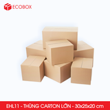  EHL11 - 30x25x20 cm - Combo 10 Thùng Carton Size Lớn 